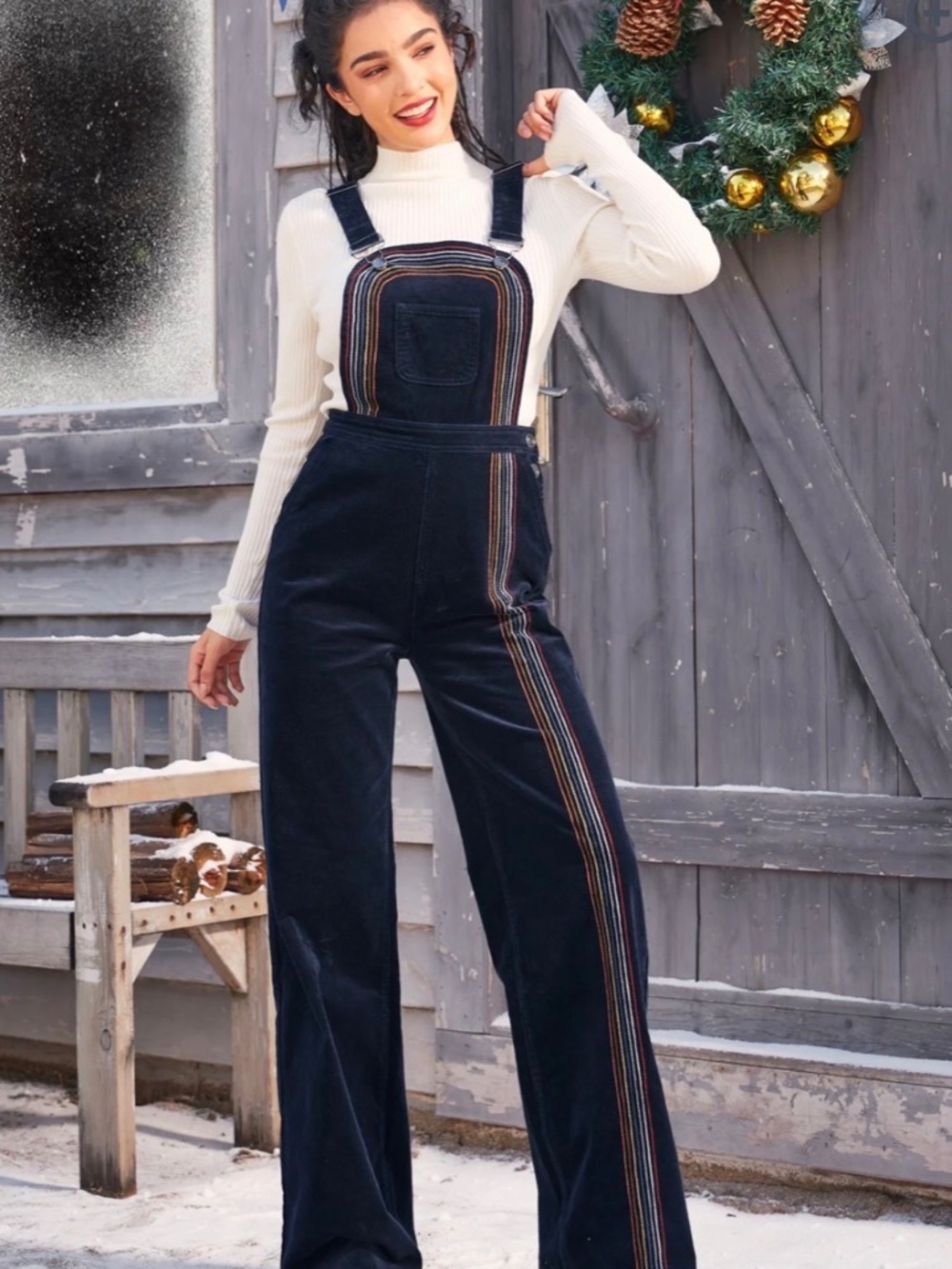 NWT ModCloth Rainbow With Me Corduroy Overalls Women's Size 8‎ 6